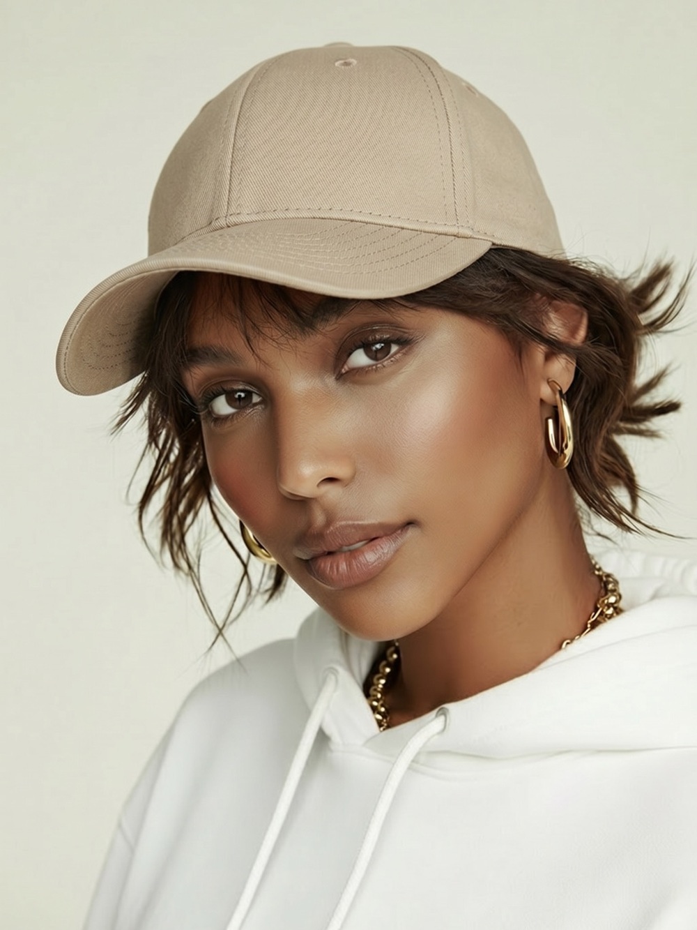 TNA Beige Baseball Cap - Neutral Casual Hat